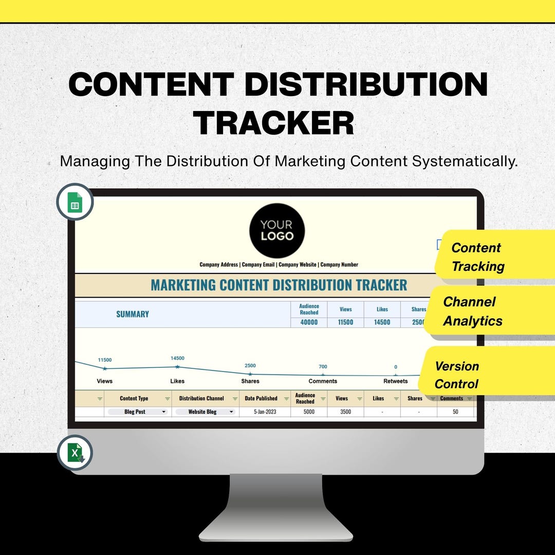 Content Distribution Tracker, Marketing Workflow Tool, Content Strategy ...