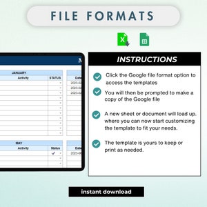 Excel Planner Template: Weekly, Daily, Monthly Dashboard (digital ...