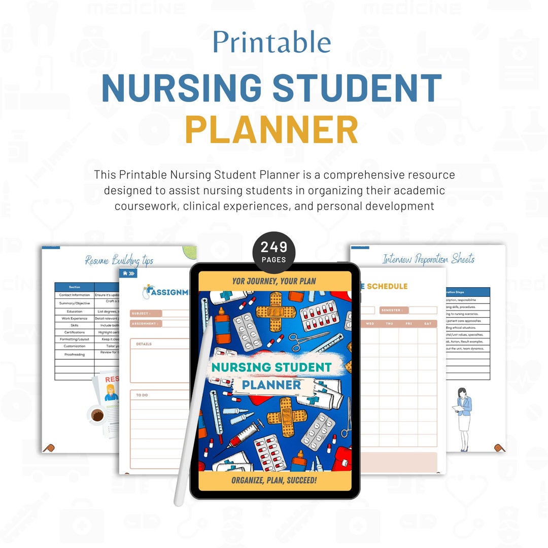 The Ultimate Printable Planner for Nursing Student, Nursing School ...