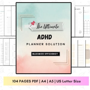 The Ultimate Adhd Adults Planner, 2023 2024 ADHD Digital Planner for