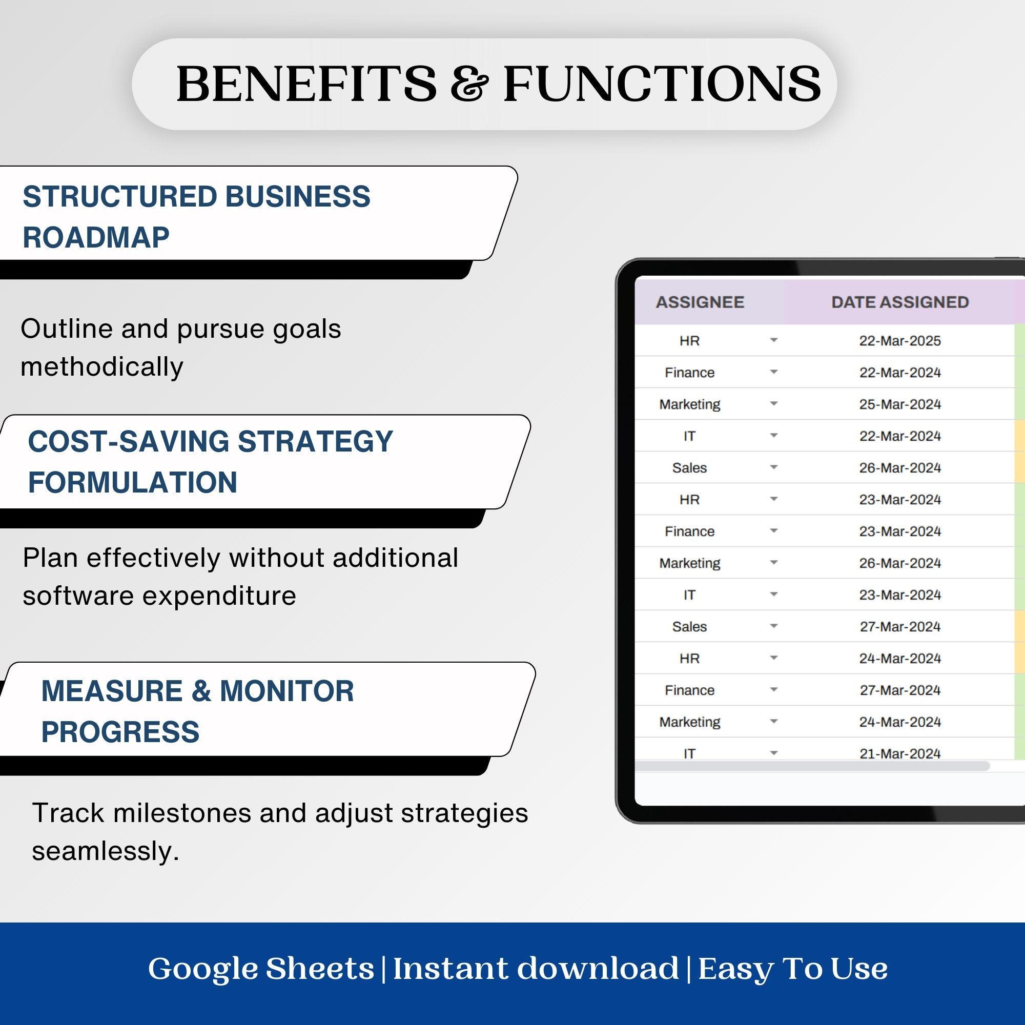 Office Tracker Design Office Task Tracker Template: Google Sheet & Excel (digital Download ...