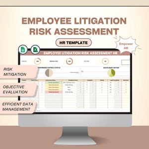 Plantilla de RR. HH. para la evaluación de riesgos de litigios laborales (Excel y Hoja de cálculo de Google)