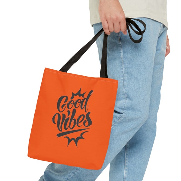 Good Vibes Tote Bag, Positive Vibes Shopping Bag, Eco-Friendly, Positive Vibes Tote Bag, Good Vibes Shopping Tote, Inspirational Tote Bag