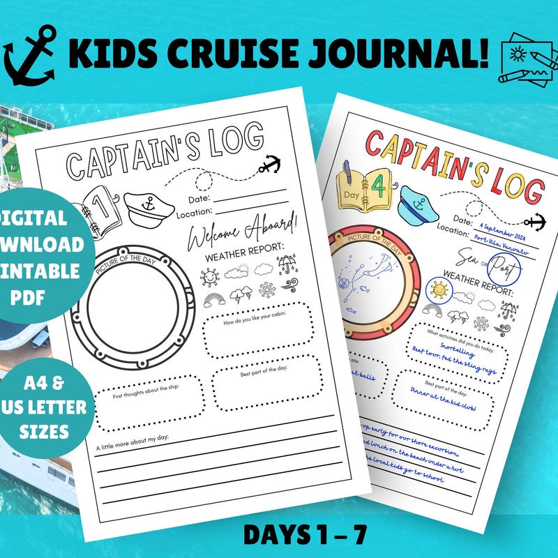 Captains Log Book - Etsy