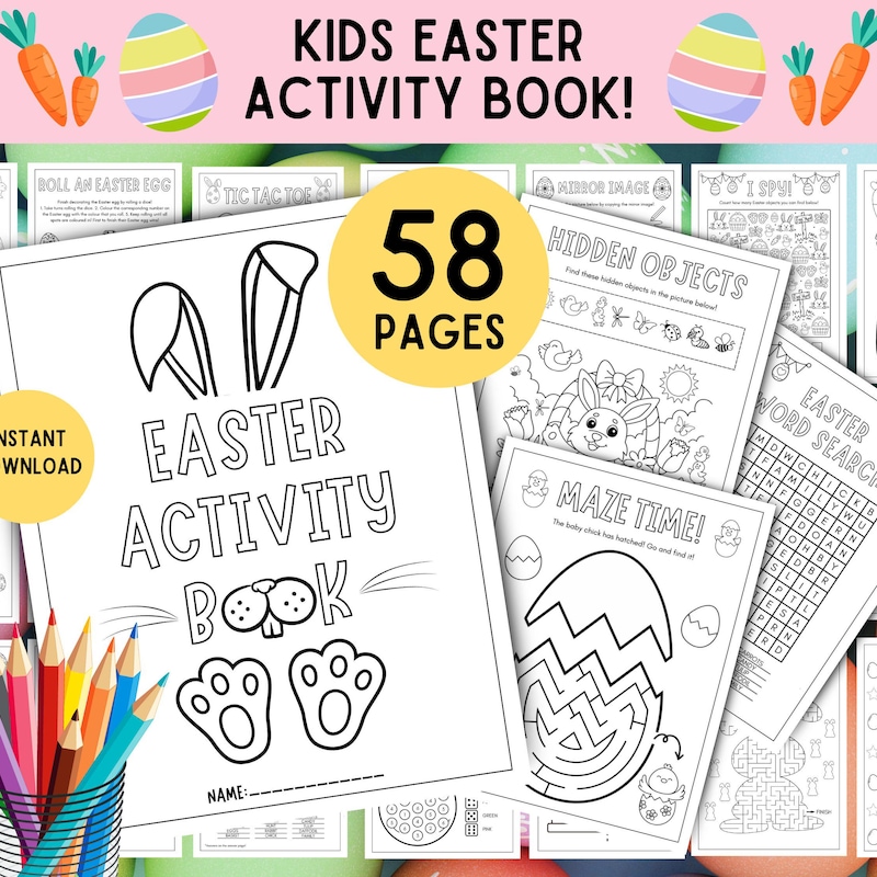 Easter Colouring Bundle - Etsy UK