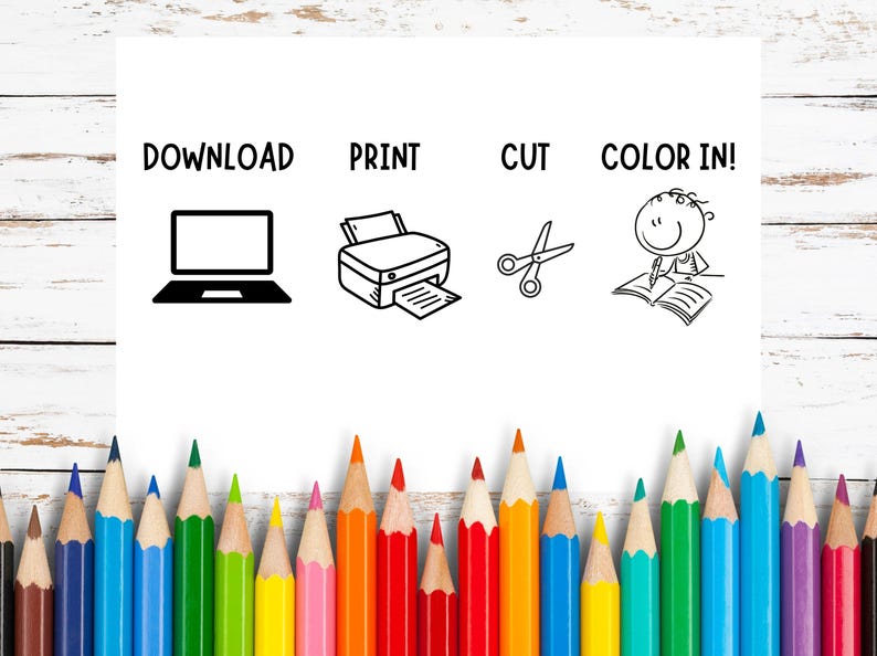 Kids Coloring Valentine's Day Card - PRINTABLE Valentine's Day Card for ...