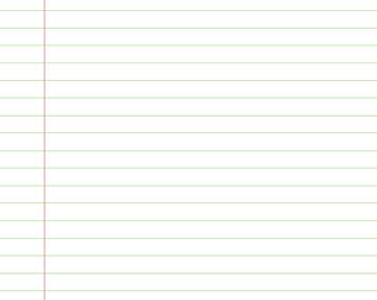 A4 School Notebook Paper: Light Green & Blue (JPG Digital Download)