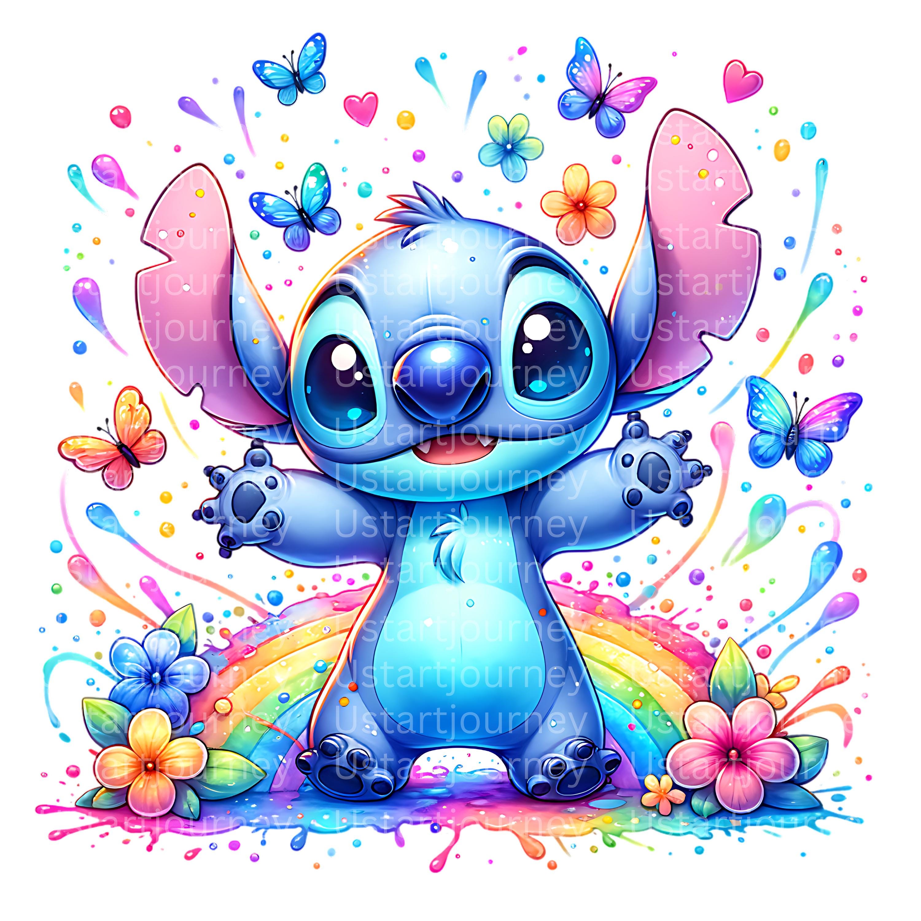12 PNG Stitch Splash and Watercolor Digital Design PNG File for ...