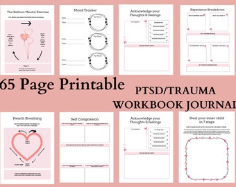 Trauma/PTSD Processing Workbook: CBT, Anger Management (Digital Download)