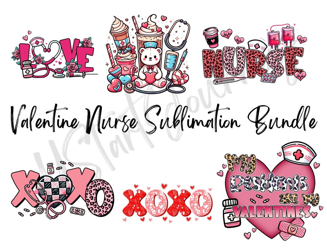 Nurse Valentine Png, Stethoscope, Valentine Sublimation PNG Design ...