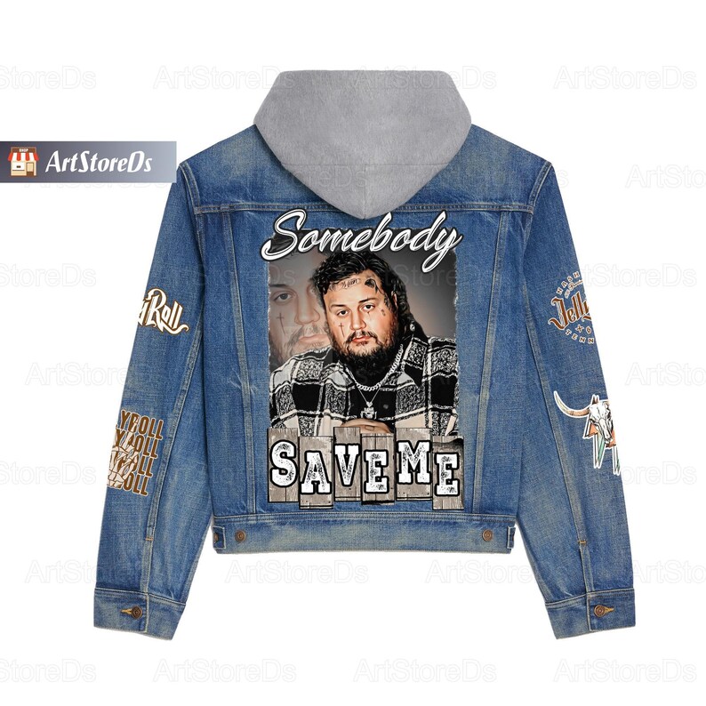 Christmas Jelly Roll Jacket Jelly Roll Denim Jacket Jelly Etsy