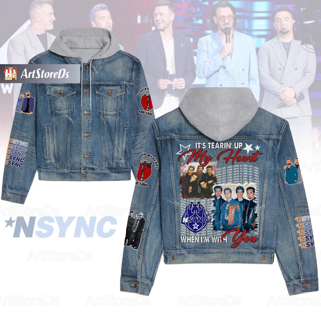 YOUTH Jacket, Nsync Denim Jacket, Nsync Band Denim Jacket, Team Nsync Men Jacket, Nsync Tour