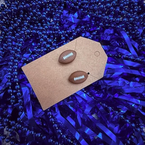 Pendientes tipo botón: Balones de fútbol 3D con colores de equipo personalizados disponibles