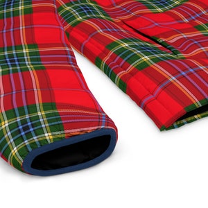 Red Tartan Puffer Jacket | Look Like a Scottish Snow King Cruising Down the Ski Slopes this Winter | Be The Christmas Gift