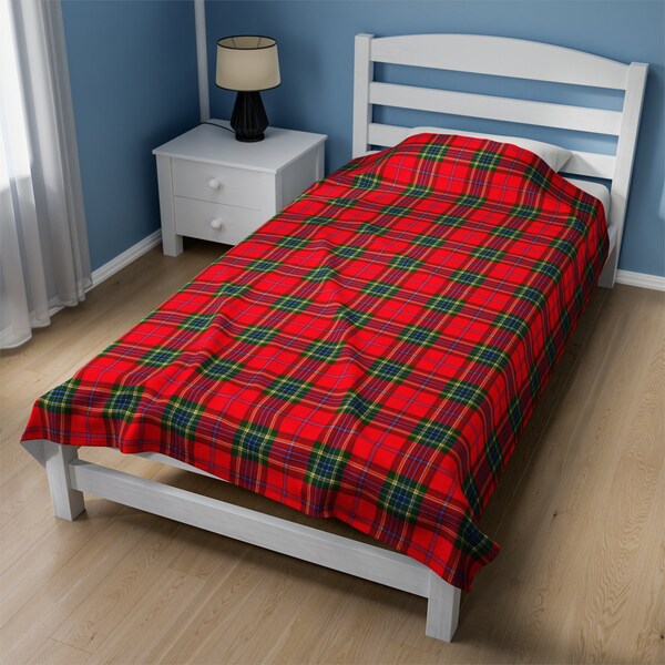 Rattray Crest Tartan Premium Blanket Black