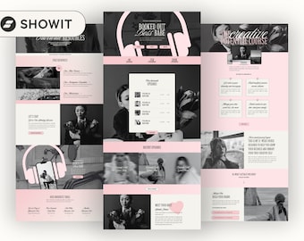 Showit Website Template, Social Media Manager, Coaching Sales Funnel
