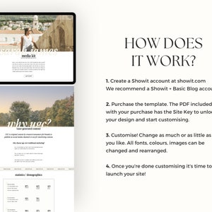 Showit Website Design Template Bundle for Wedding Photographers, Website for coaches, influencers wordpress blog theme, Podcast Website image 4