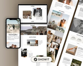 Showit Website Template, Photographer & Coach Website Bundle