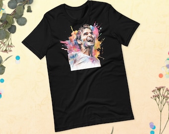 Roger Federer Celebrating Unisex t-shirt | Tennis | Wimbledon | Roland Garros | US Open | Australian Open