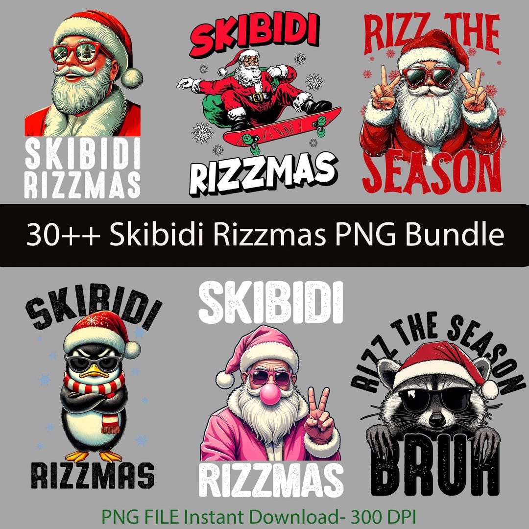 30 Skibidi Rizzmas Png, Merry Rizzmas Png, Santa Claus Rizz Png, Rude ...