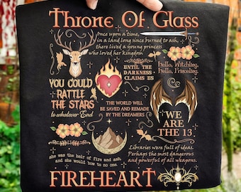 Throne Of Glass Fan PNG, Kingsflame The Thirteen, Aelin Galathynius png, Book Lover Digital, Crescent City Png