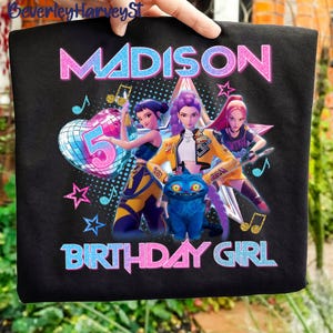 Custom Kpop Birthday Png,Huntrix Birthday Girl, Huntrix Kid Birthday, Kpop Demon Huntrix Rumi Birthday PNG, Instant Download