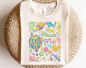 Oh The Places You’ll Go Png, Boho Reading Friend Png, Here Come Trouble Png, Reading Friends Png, Thing 1 Thing 2  Png, Digital File
