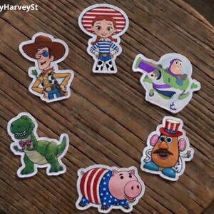 Toy Story 4th Of July Embroidered Patch - Woody, Buzz Lightyear, Jessie, Bullseye, Slink.y Dog, Rocket - Iron On Patch
