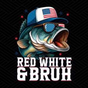 Rojo, blanco y negro png, pesca de lubina PNG, sublimación de lubina, bandera estadounidense de lubina PNG, caza y pesca png, 4 de julio, patriótico png