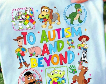 To Autism And Beyond Png, Toy Friends Autism Png, Autism Awareness Png, It's Ok To Be Different Png, Autism Kids Png, Gift For Kids Autism