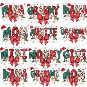 Christmas Mama Gigi Nana Claus Bundle Png, Mama Claus png, Grandma Christmas Png, Christmas Reindeer Png, Custom Christmas, Family Christmas