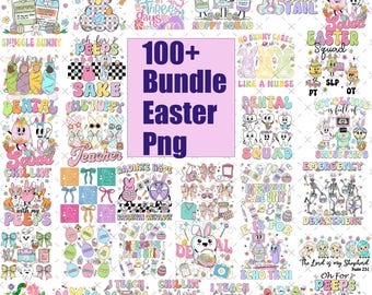 Más de 100 paquetes de Pascua feliz PNG, paquete de Pascua PNG, Pascua retro PNG, conejito de Pascua PNG, coqueta de Pascua PNG, primavera floral, pincelada de Pascua