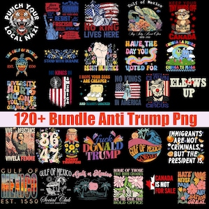 Más de 120 paquetes de imágenes anti-Trump, imágenes de resistencia a Trump, imágenes de protesta contra Trump, imágenes anti-republicanas, diseños para camisetas, descarga digital