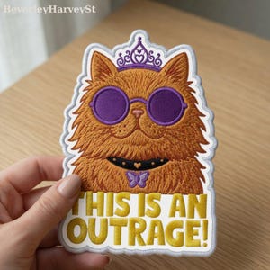 This Is An Outrage Patch, Mongo Is Appalled Dungeon Crawler Carl Embroidered Patch, Princess Donut Iron On