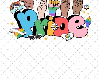 Segno dell'orgoglio LGBT con la mano - PNG, Più orgoglio, meno pregiudizi - PNG, Alleato orgoglioso - PNG, LGBTQ - PNG, Regalo LGBTQ, Orgoglio - PNG, Buon mese dell'orgoglio