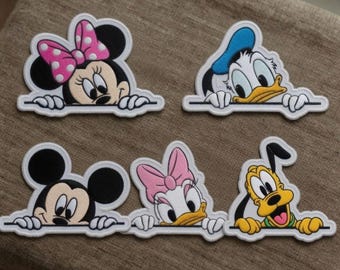 Embroidered Mickey Mouse Friends Patch – Iron On / Sew On, Mickey Iron on Patch, Disneyland Patch, Magic Kingdom Patches, Gift For Kids