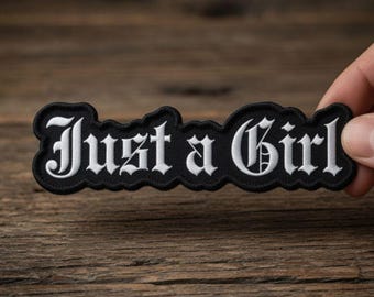Apenas uma garota – Patch bordado, emblema termocolante