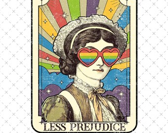 Più orgoglio, meno pregiudizi png, maglietta LGBTQ, alleato orgoglioso png, mese dell'orgoglio png, maglietta LGBTQ, regalo LGBTQ, parata dell'orgoglio, sublimazione lesbica