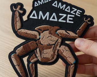 Patch bordado "Amage, Amaze, Amaze", Patch bordado "Hail Mary Mission", Aplique termocolante "Space Adventure" para jaquetas e bolsas.