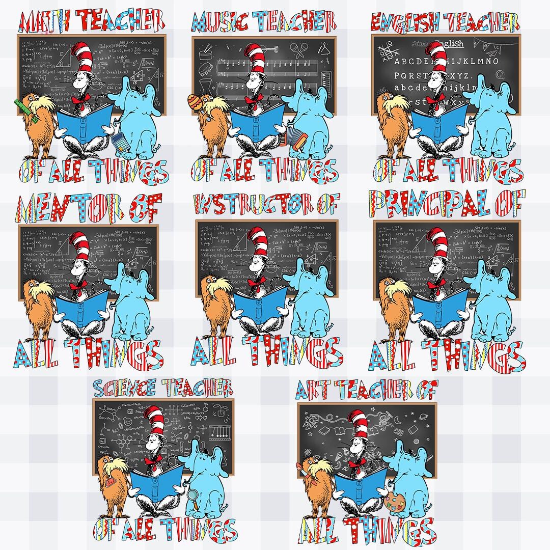 8 Design Teacher of All Things Dr. Seuss Png,teacher of All Things Dr ...