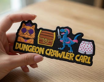 Patch bordado Dungeon Crawler Carl, Princess Donut para passar a ferro