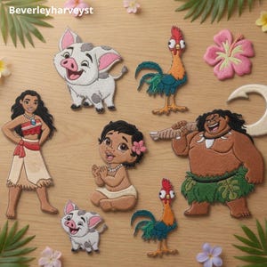 Moana Embroidered Patch, Disney Moana Patch, Moana Princess Patch,Ocean Princess Patch, Magic Kingdom Patch
