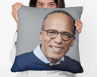 Lester Holt Square Pillow Spun Polyester Square Pillow, Custom Throw Pillow Gift, Best Home & Office Decor, Funny Meme Dorm Decor Gift