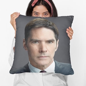 Thomas Gibson Square Pillow Spun Polyester Square Pillow, Office Decor, Decorative Pillow, Home Decor, Room & Dorm Decor, Square Pillow