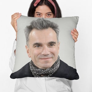 Daniel Day-Lewis Square Pillow Spun Polyester Square Pillow, Home Decor Throw Pillow Gift, Party Decor Pillow, Custom Throw Pillow Gift