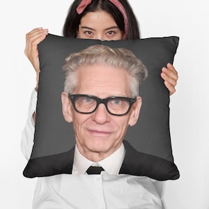 David Cronenberg Square Pillow Spun Polyester Square Pillow, Home Decor Throw Pillow Gift, Party Decor Pillow, Custom Throw Pillow Gift
