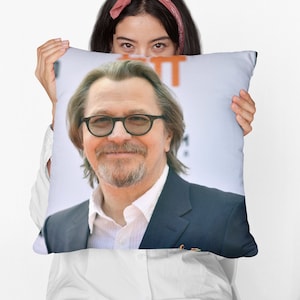 Gary Oldman Square Pillow Spun Polyester Square Pillow, Home Decor Throw Pillow Gift, Party Decor Pillow, Custom Throw Pillow Gift