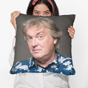 James May Square Pillow Spun Polyester Square Pillow, Home Decor Throw Pillow Gift, Party Decor Pillow, Custom Throw Pillow Gift