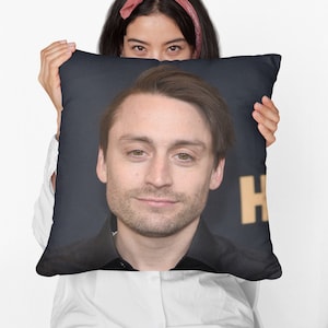 Kieran Culkin Square Pillow Spun Polyester Square Pillow, Custom Throw Pillow Gift, Best Home & Office Decor, Funny Meme Dorm Decor Gift