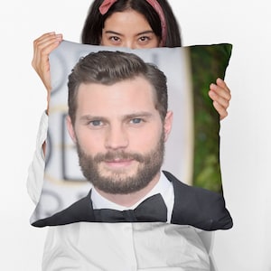 Jamie Dornan Square Pillow Spun Polyester Square Pillow, Home Decor Throw Pillow Gift, Party Decor Pillow, Custom Throw Pillow Gift